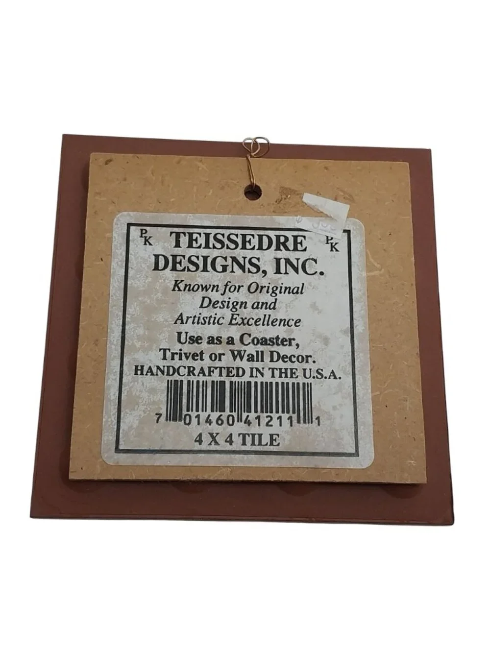Teissedre Designs Southwestern Native American Ceramic Tile Storyteller Trivet
